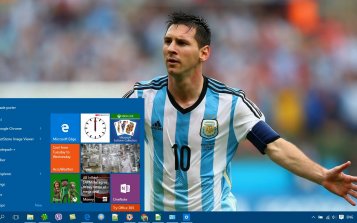 Messi Theme Desktop