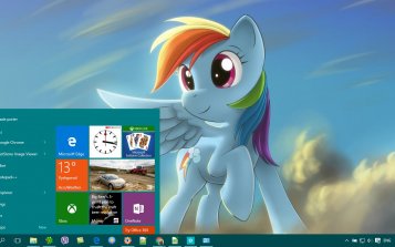 Rainbow Dash Theme Desktop