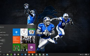 Detroit lions Theme Desktop