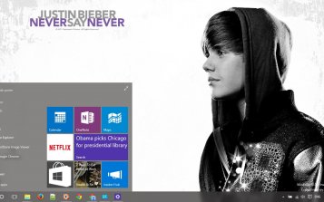 Justin Bieber: Never Say Never Theme Desktop