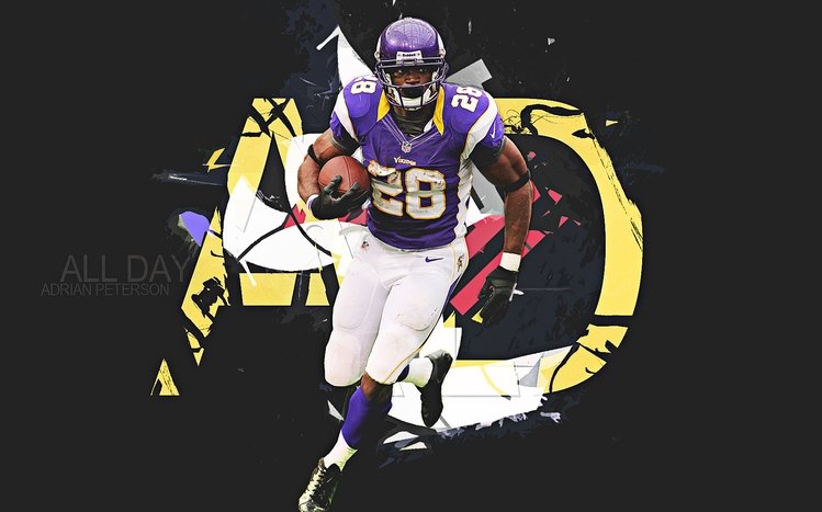 Adrian Peterson Theme screenshot #1