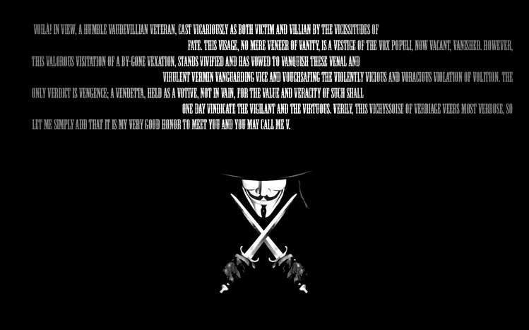 V for Vendetta Theme screenshot #3