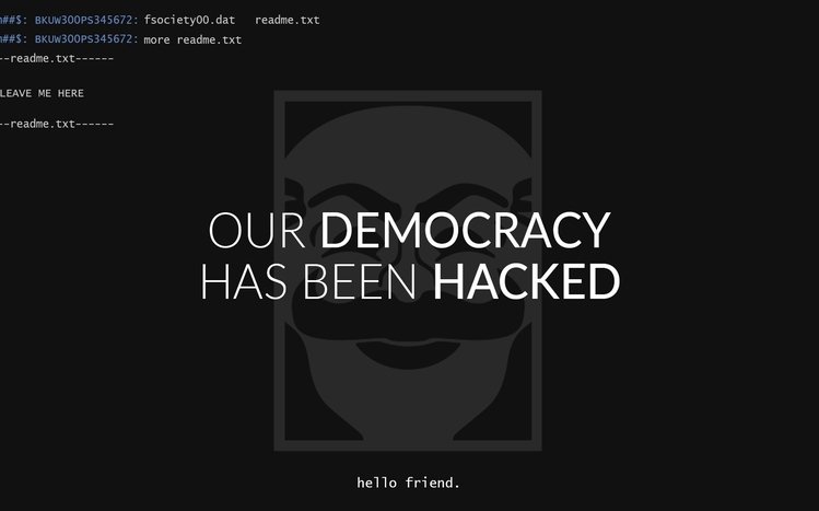 Mr. Robot Theme screenshot #1