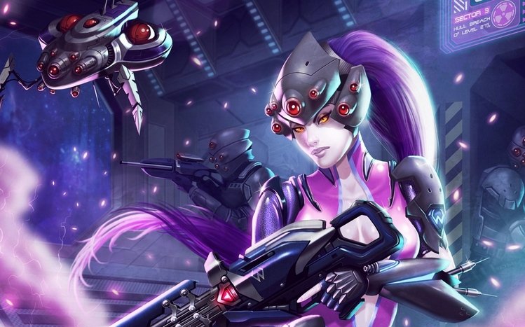 Widowmaker (Overwatch) Theme screenshot #2