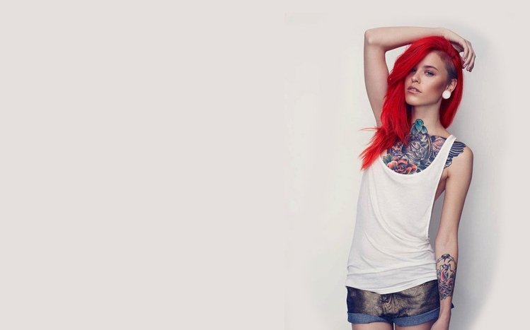 Tattoo Girl Theme screenshot #1