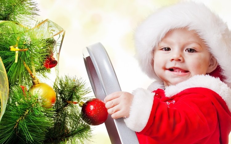 Christmas Babies Theme screenshot #9