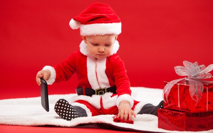 Christmas Babies Theme screenshot #10