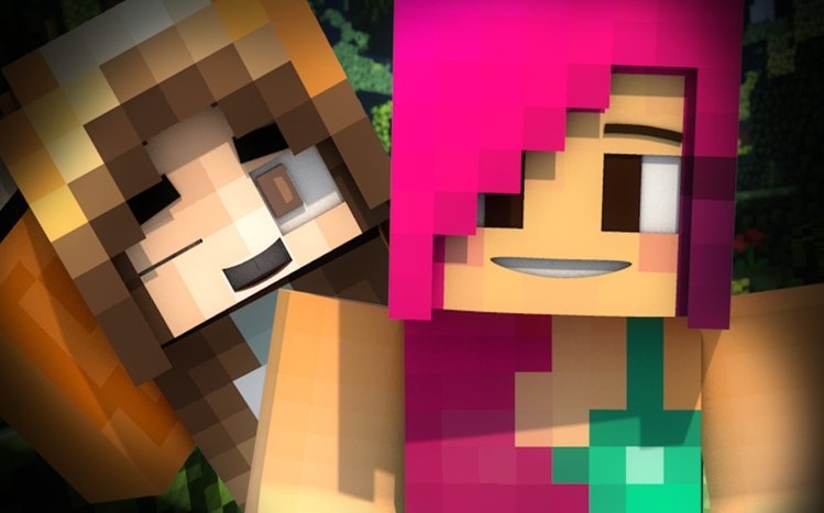 Minecraft Girls Theme screenshot #2