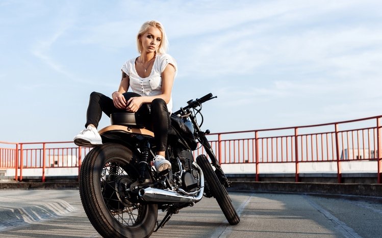 Girls & Motorcycles Theme screenshot #8