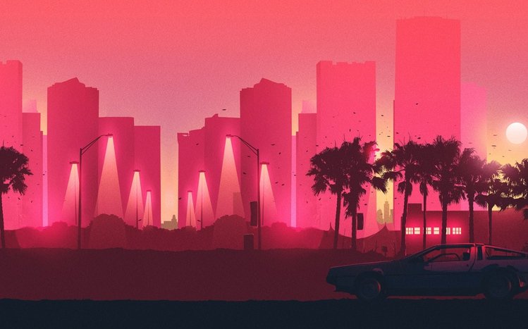 Vaporwave Theme screenshot #4