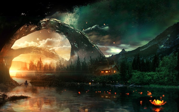 Dark Fantasy Landscape Theme screenshot #16