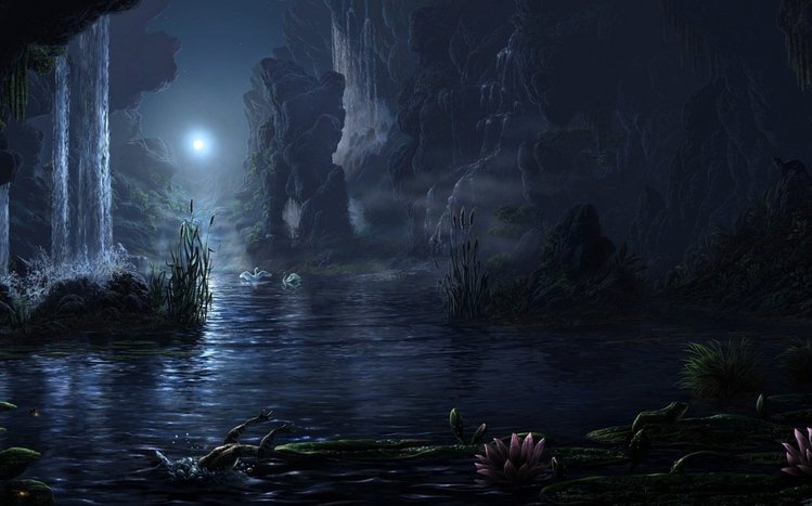 Dark Fantasy Landscape Theme screenshot #9