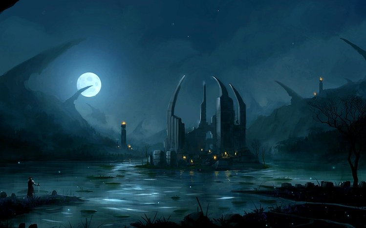 Dark Fantasy Landscape Theme screenshot #7