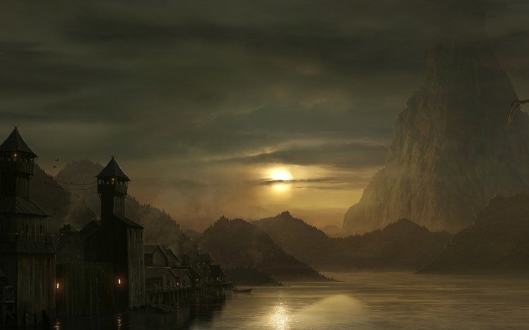 Dark Fantasy Landscape Theme screenshot #6