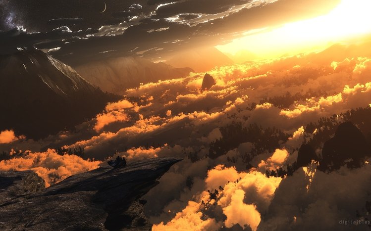 Dark Fantasy Landscape Theme screenshot #10