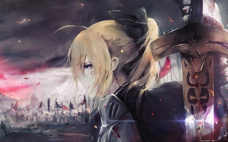 Saber (Fate/stay night) Theme screenshot #13