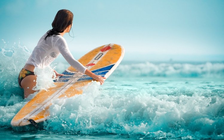 Surfing Girls Theme screenshot #6