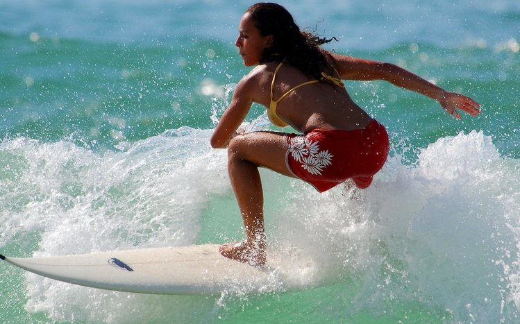 Surfing Girls Theme screenshot #4