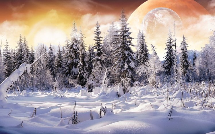 Sci Fi Landscapes Theme screenshot #1