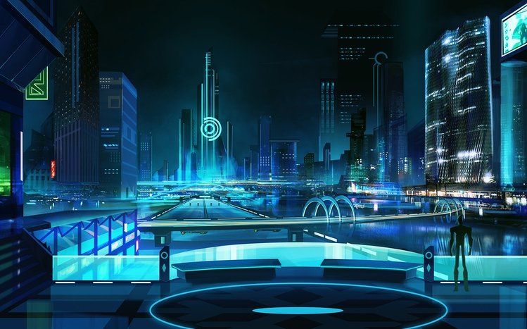 Futuristic City Theme screenshot #15