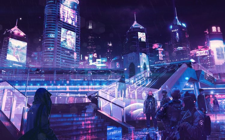 Futuristic City Theme screenshot #7