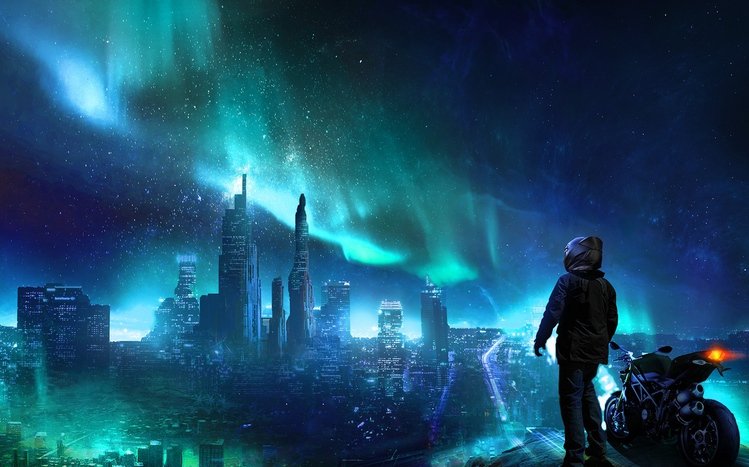 Futuristic City Theme screenshot #6