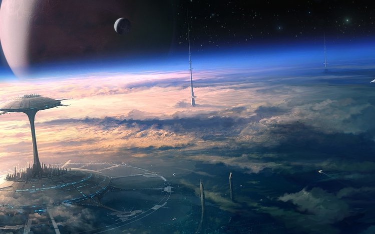 Futuristic City Theme screenshot #3