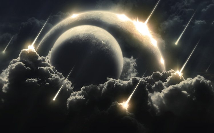 Planetary Collision Theme screenshot #1