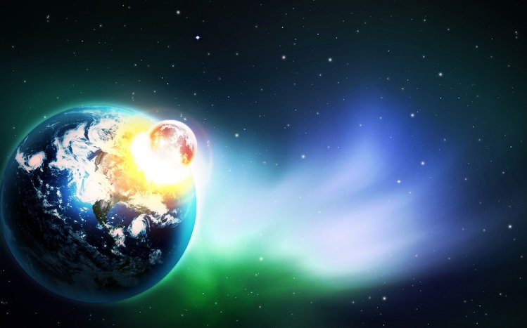 Planetary Collision Theme screenshot #2