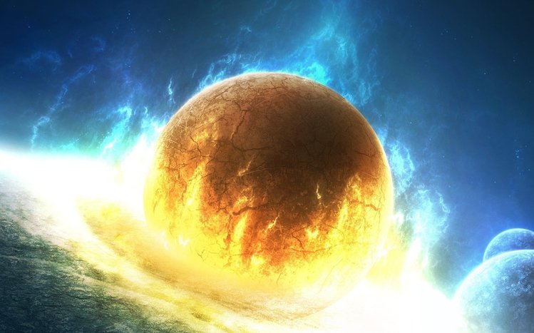 Planetary Collision Theme screenshot #4