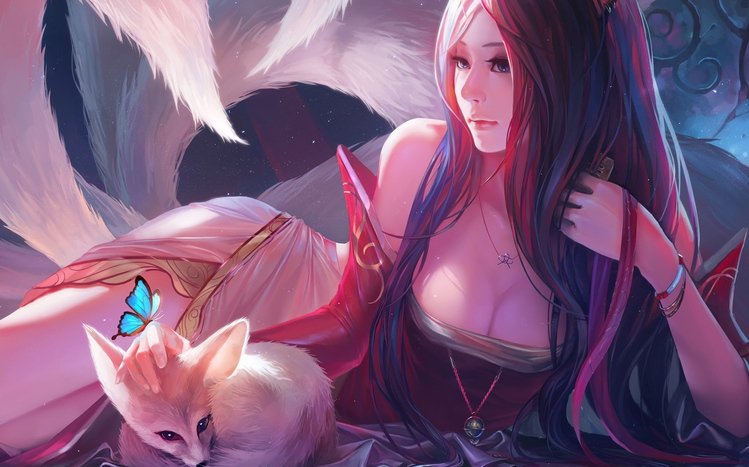 Ahri (LOL) Theme screenshot #3