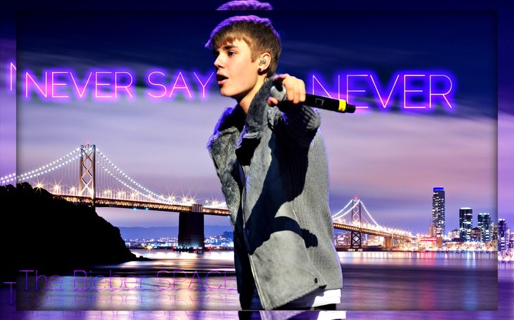 Justin Bieber: Never Say Never Theme screenshot #1