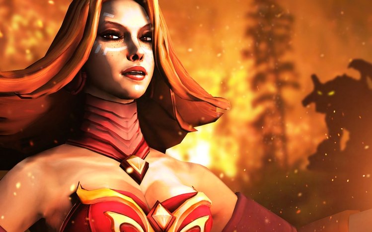 Lina (DotA 2) Theme screenshot #12
