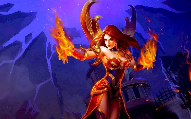 Lina (DotA 2) Theme screenshot #7
