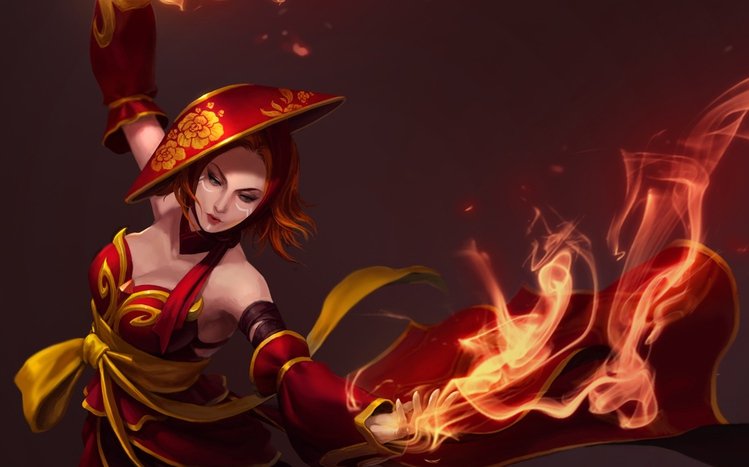 Lina (DotA 2) Theme screenshot #1