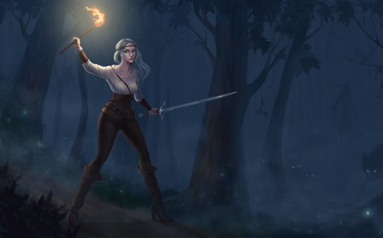 Ciri (The Witcher) Theme screenshot #13
