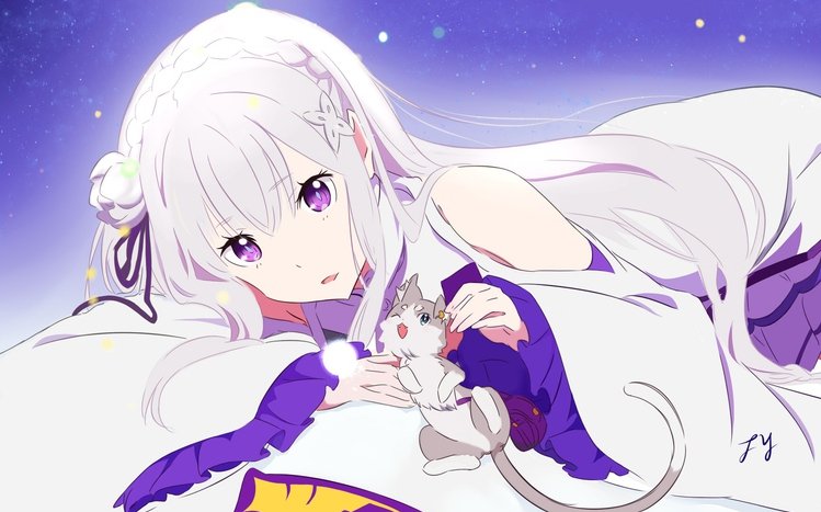 Emilia (Re:ZERO) Theme screenshot #1