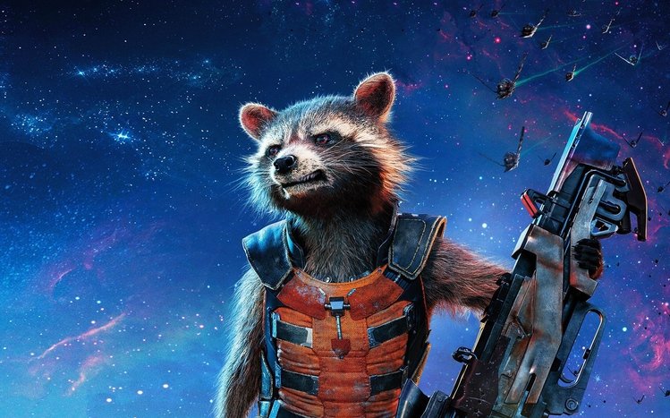 Rocket Raccoon Theme screenshot #2