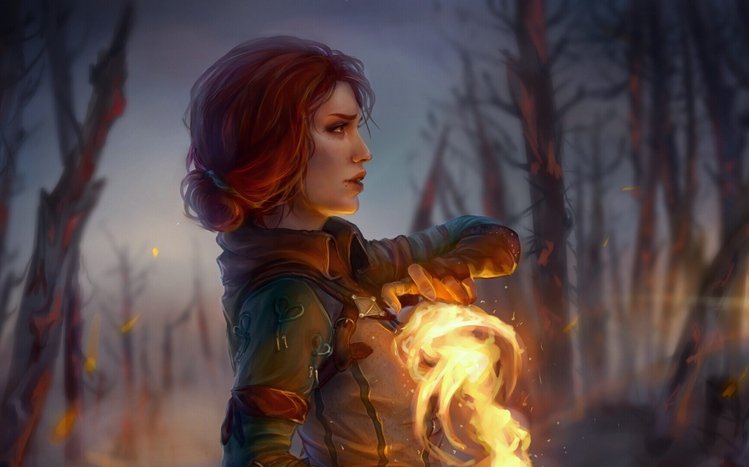 Triss Merigold Theme screenshot #13