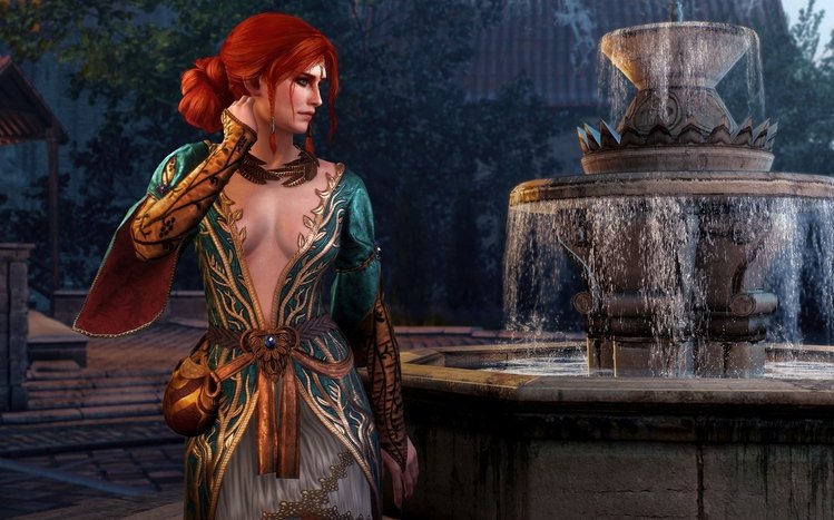 Triss Merigold Theme screenshot #3