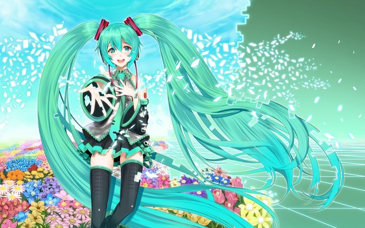 Hatsune Miku Theme screenshot #10