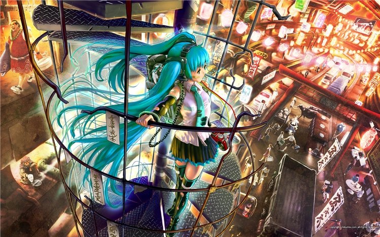 Hatsune Miku Theme screenshot #17