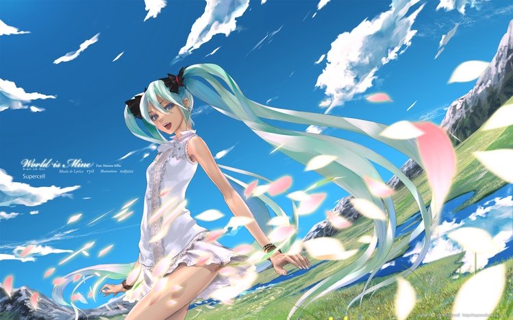 Hatsune Miku Theme screenshot #18