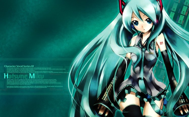 Hatsune Miku Theme screenshot #2