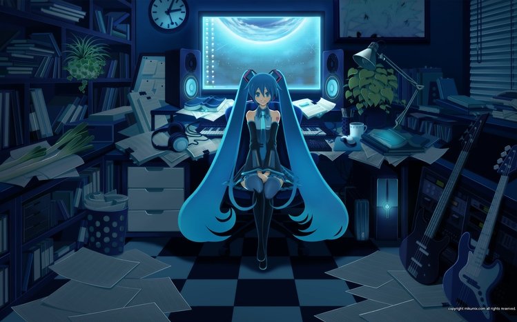 Hatsune Miku Theme screenshot #22