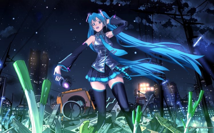Hatsune Miku Theme screenshot #23
