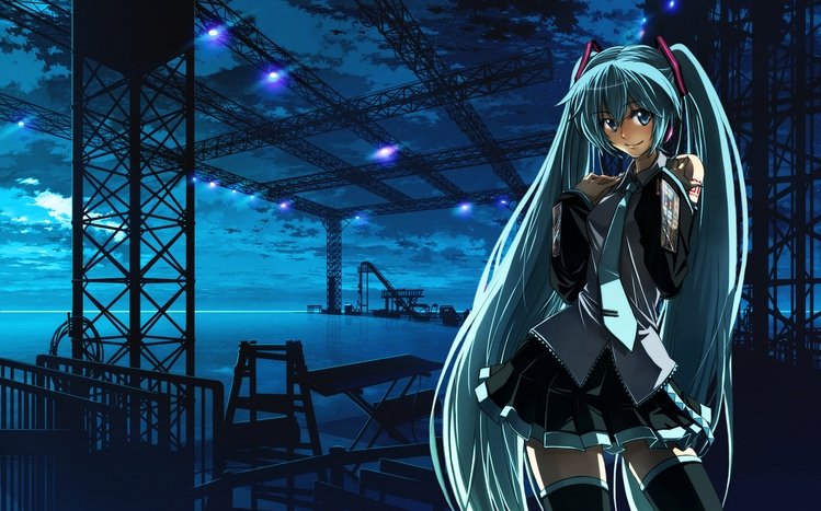 Hatsune Miku Theme screenshot #25