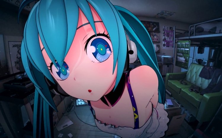 Hatsune Miku Theme screenshot #5