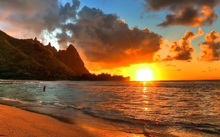 Seaside Sunset Theme screenshot #1