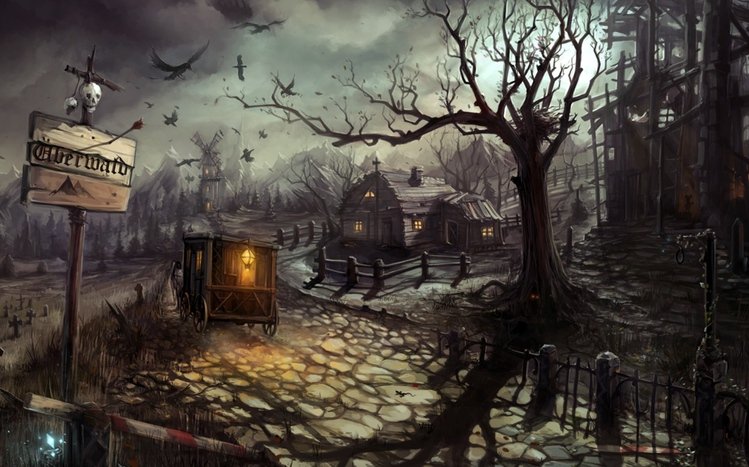 Dark Trees Theme screenshot #2